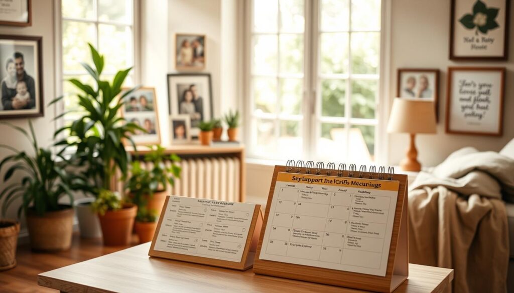 support calendar for grieving families